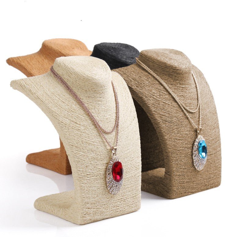 Small Necklace Display - Chocolate - SHAMTAM.COM