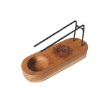 Palo Santo Holder - Teak Wood - Yin & Yang Design - SHAMTAM.COM