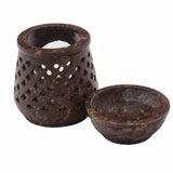 Oil Burner Soapstone 8cm - Classic - SHAMTAM.COM