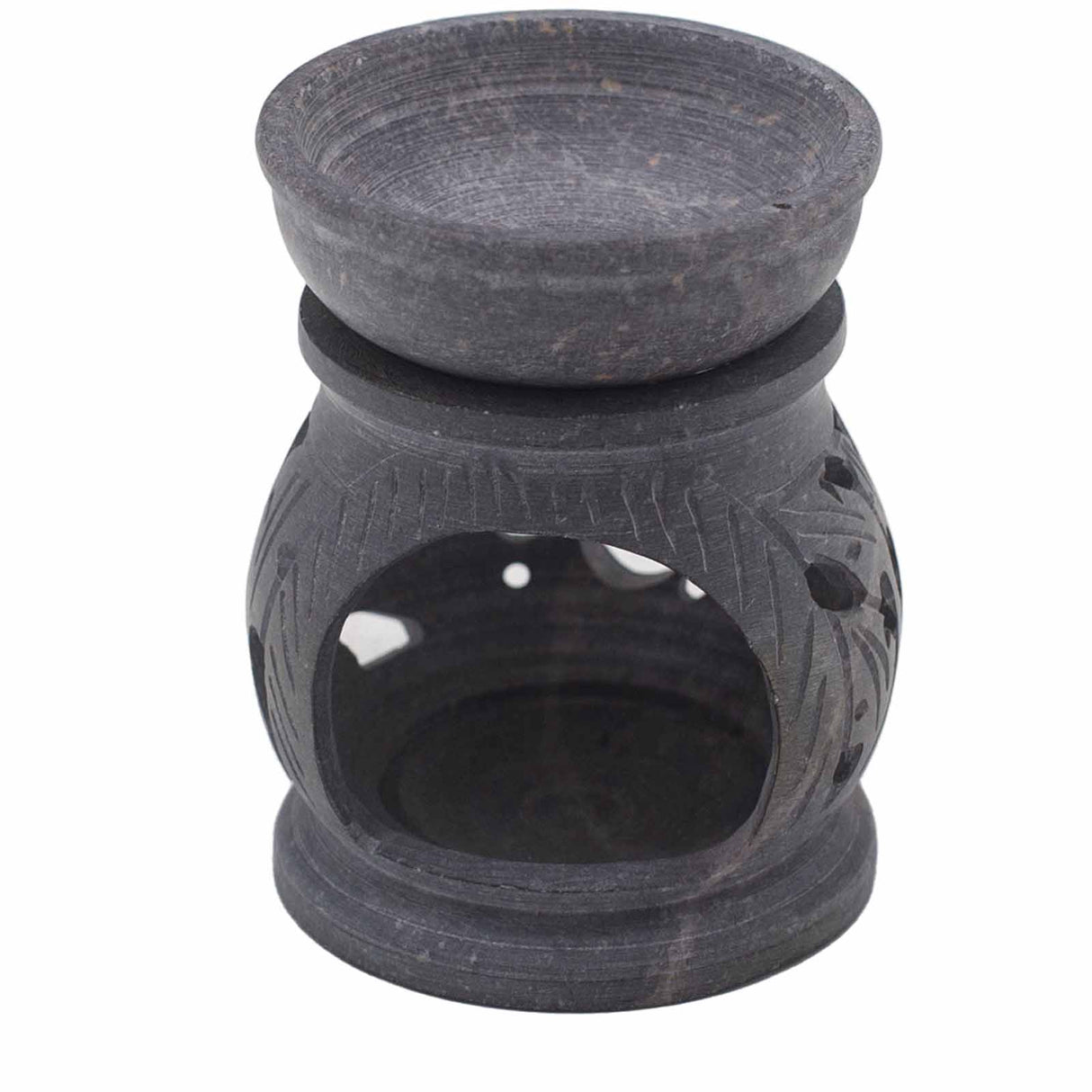 Om Oil Burner Soapstone 8cm - SHAMTAM.COM