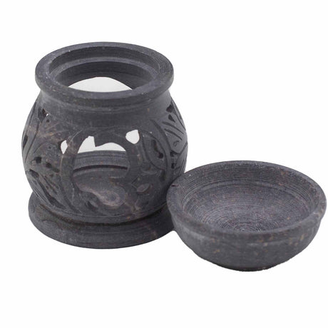 Om Oil Burner Soapstone 8cm - SHAMTAM.COM