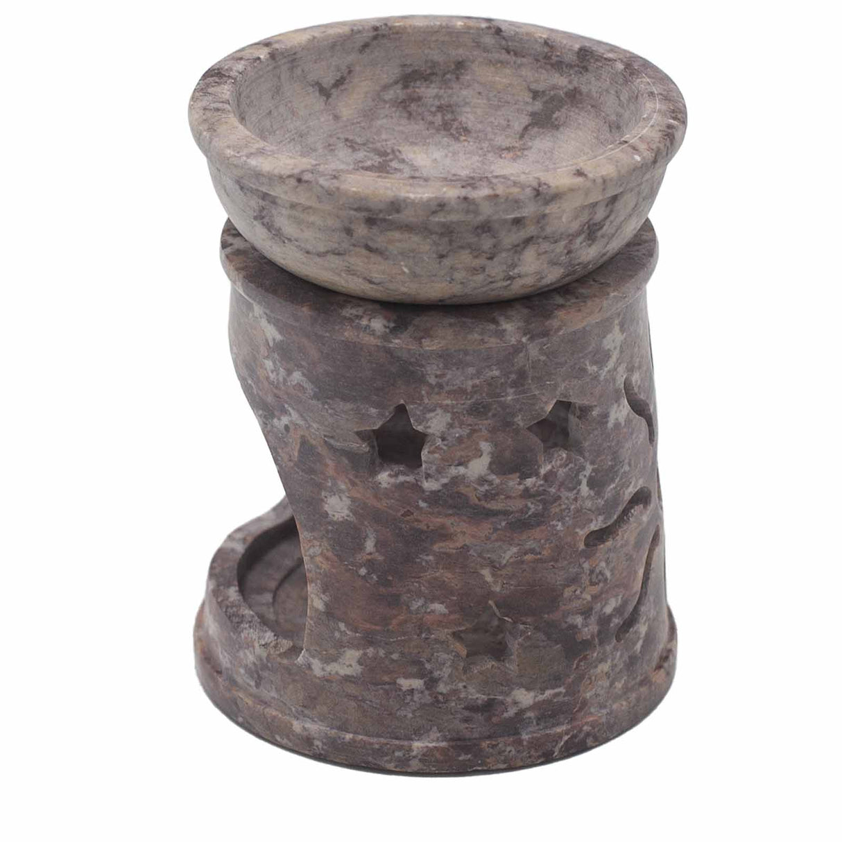 Sun & Stars Oil Burner Soapstone 8cm - SHAMTAM.COM