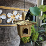 Small Square Seagrass Birdhouse 18x13cm - SHAMTAM.COM