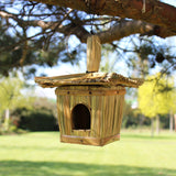 Small Square Seagrass Birdhouse 18x13cm - SHAMTAM.COM