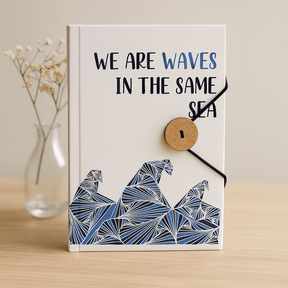 Small Unlined Recycled Notebook With Strap, 200 Pages - SHAMTAM.COM