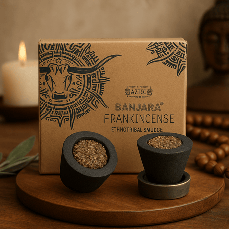 Smudge Cups Frankincense Sage Banjara - SHAMTAM.COM