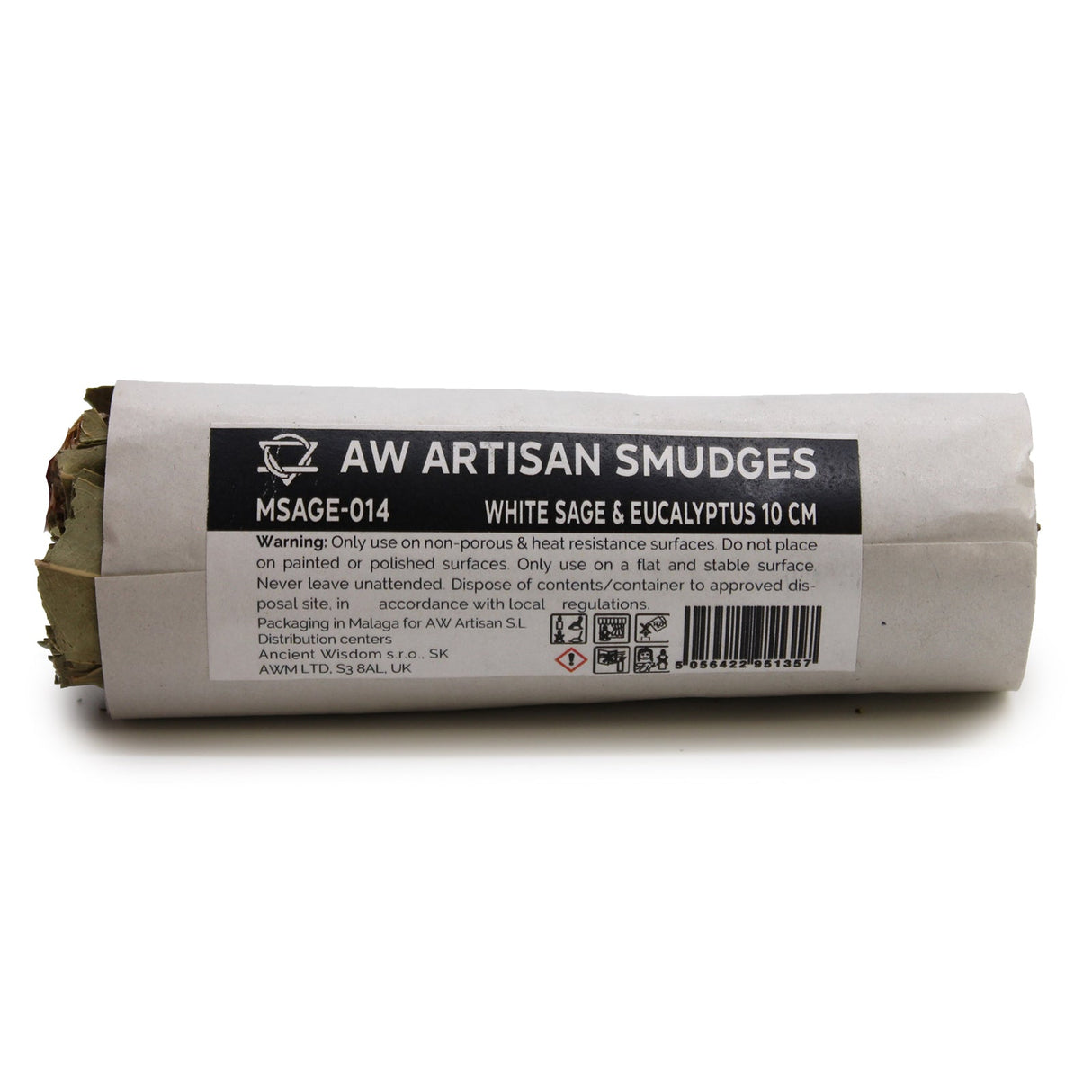 White Sage & Eucalyptus Smudge Stick 10 cm - SHAMTAM.COM