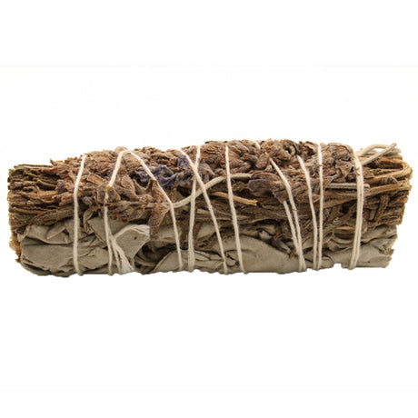 White Sage & Eucalyptus Smudge Stick 10 cm - SHAMTAM.COM