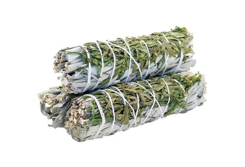 White Sage & Ruda Smudge Stick 10cm - SHAMTAM.COM