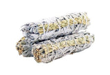 White Sage & Sweetgrass Smudge Stick 10cm - SHAMTAM.COM