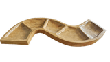 Snake Shaped Teak Bowl - SHAMTAM.COM