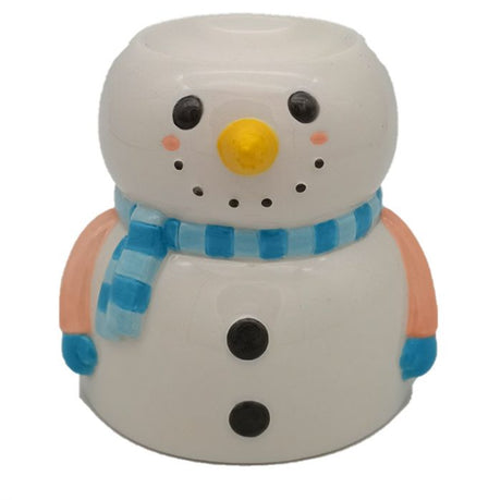 Snowman Oil Burner Shaped Christmas Ceramic - SHAMTAM.COM