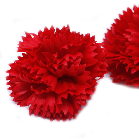 Craft Soap Flowers - Carnations - Red - SHAMTAM.COM