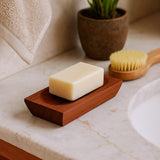 Soap Dish Rectangular Mahogany - SHAMTAM.COM