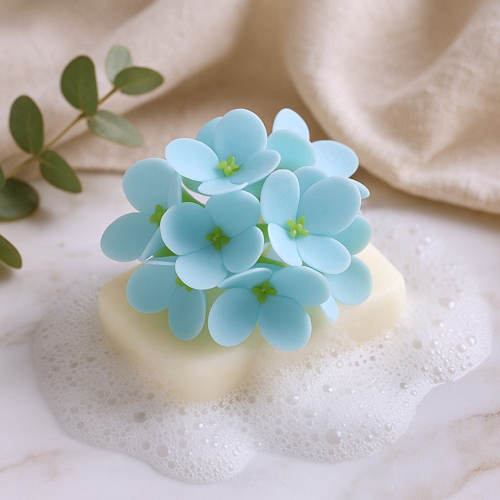 Soap Flowers Hyacinth Bean Baby Blue - 10 Pcs - SHAMTAM.COM