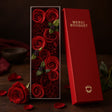 Soap Flowers Long Box, Red Roses - SHAMTAM.COM