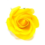 Craft Soap Flowers - Med Rose - Yellow - SHAMTAM.COM