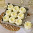 Soap Flowers Peony Ivory Extra Large 10 Pack - SHAMTAM.COM