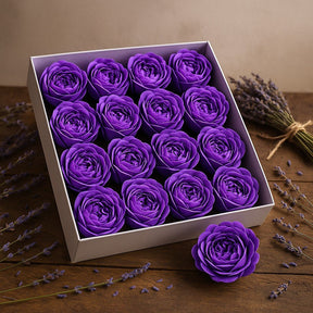 Soap Flowers Peony Lavender Extra Large 10 Pack - SHAMTAM.COM