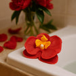 Soap Flowers Peony Red, Set of 10 - SHAMTAM.COM