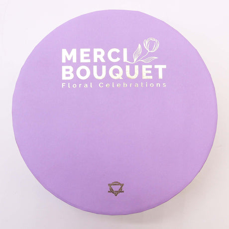 Soap Flowers Round Box - Lavender Rose & Carnation - SHAMTAM.COM