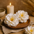 Soap Flowers Small Peony White, 10 Pieces - SHAMTAM.COM