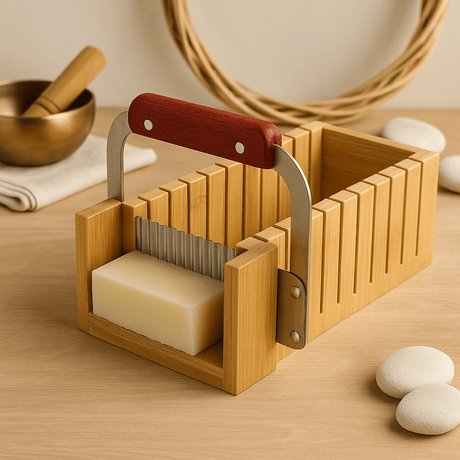 Soap Loaf Cutters 2 - Piece Bamboo Straight and Wavy - SHAMTAM.COM
