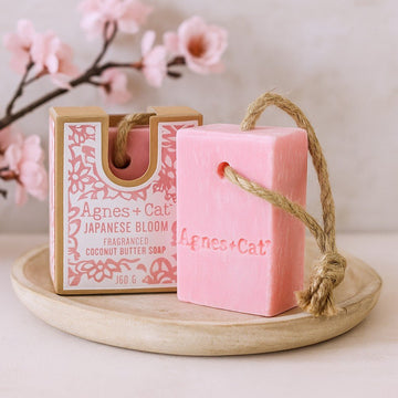 Soap On A Rope Bar, Japanese Bloom