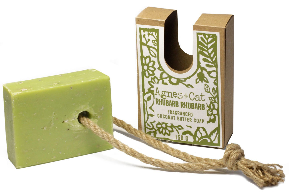 Soap on a Rope Rhubarb Rhubarb Coconut - SHAMTAM.COM