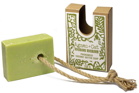 Soap on a Rope Rhubarb Rhubarb Coconut - SHAMTAM.COM