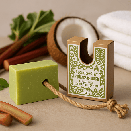Soap on a Rope Rhubarb Rhubarb Coconut - SHAMTAM.COM