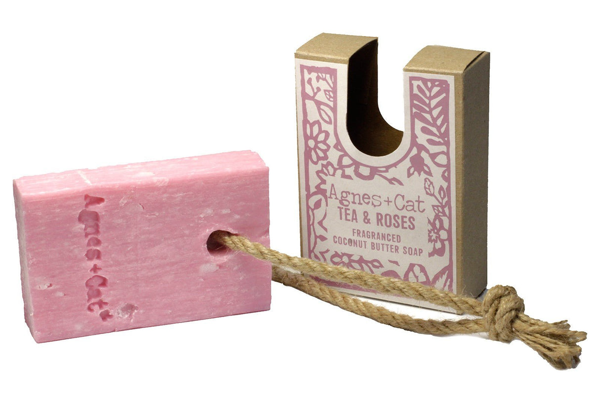 Soap On A Rope - TEA & ROSES - SHAMTAM.COM