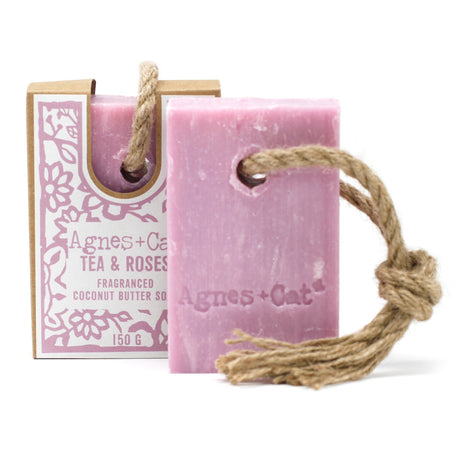 Soap On A Rope - TEA & ROSES - SHAMTAM.COM