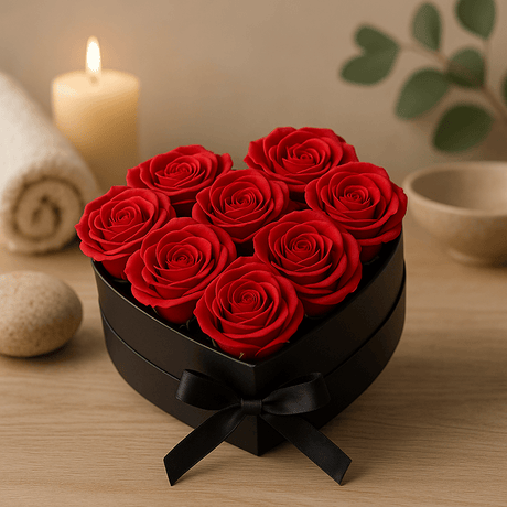 Soap Rose Bouquet Heart 13 Red Roses - SHAMTAM.COM