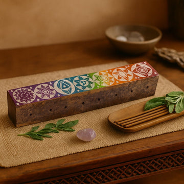 Soapstone Incense Burner Chakra Mandala Smoke Holes
