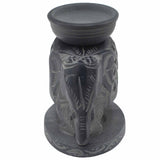 Elephant Oil Burner - Soapstone 10.5cm - SHAMTAM.COM