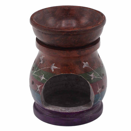 Hamsa Oil Burner Soapstone 10cm - SHAMTAM.COM