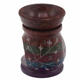 Hamsa Oil Burner Soapstone 10cm - SHAMTAM.COM