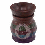 Hamsa Oil Burner Soapstone 10cm - SHAMTAM.COM