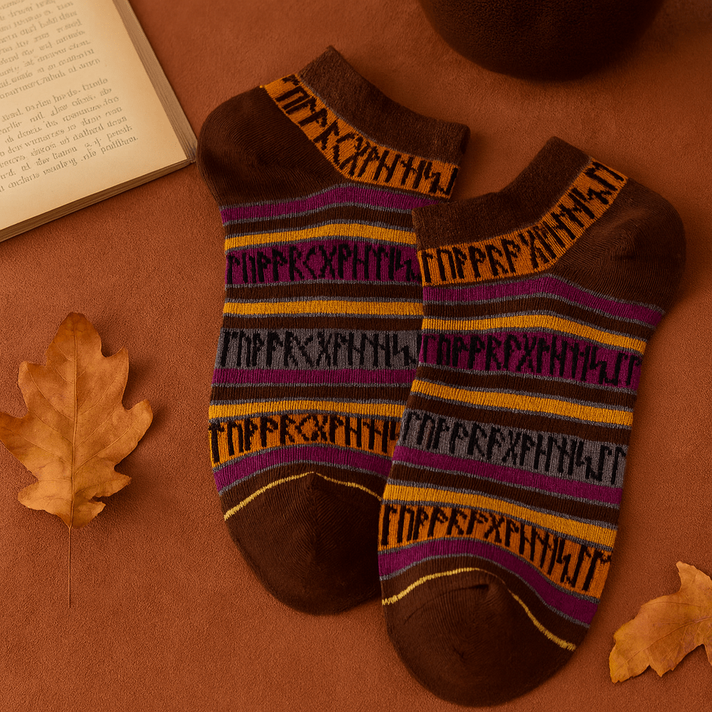 Socks Low - Cut M/L 7.5 - 11.5 Rune Stones - SHAMTAM.COM