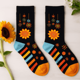 Socks Mandala Flowers Small Medium - SHAMTAM.COM