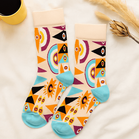 Socks Psychedelic Evil Eye Medium Large - SHAMTAM.COM