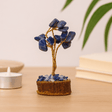 Sodalite Gemstone Tree Wood Base 15 Gemstones - SHAMTAM.COM
