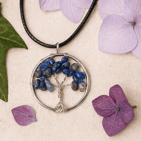 Sodalite Tree of Life Pendant - SHAMTAM.COM