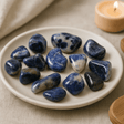 Sodalite Tumbled Stones Medium Blue 12 Pieces - SHAMTAM.COM