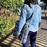 Soft Banjar Laptop Bag - Blue Strips - SHAMTAM.COM