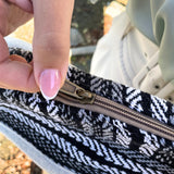 Soft Banjar Laptop Bag - Grey Strips - SHAMTAM.COM