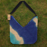 Soft Blend Shoulder Tote - Denim Blue - SHAMTAM.COM