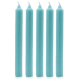 Solid Colour Dinner Candles - Rustic Aqua - Pack of 5 - SHAMTAM.COM