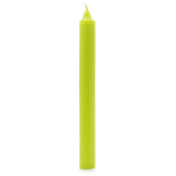 Solid Colour Dinner Candles - Rustic Lime Green - Pack of 5 - SHAMTAM.COM